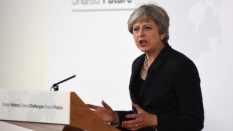 Einsam gemeinsam: So stellt sich Theresa May die zukünftige Beziehung zwischen Großbritannien und der EU vor.