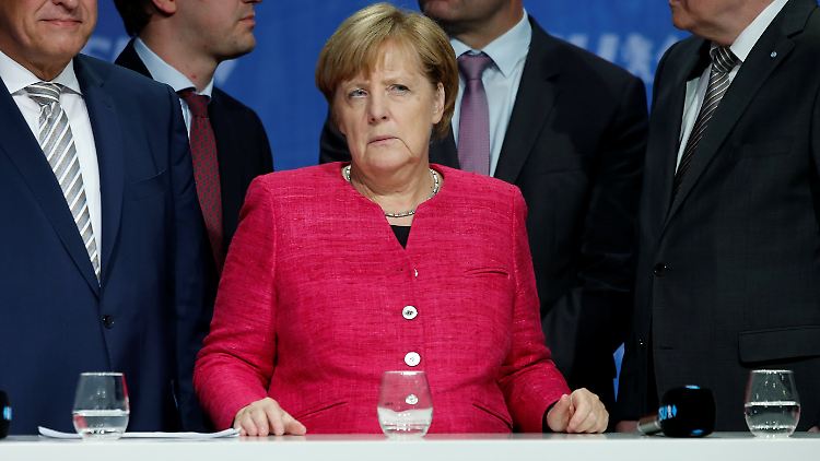 Ausgebuht: Angela Merkel
