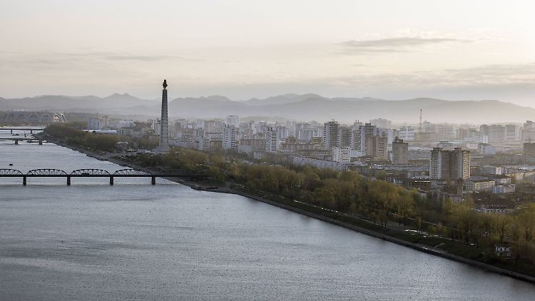Blick auf die Hauptstadt Nordkoreas.