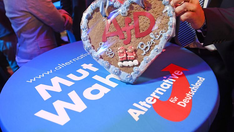 Die AfD freut sich über ihren Einzug in den Bundestag.