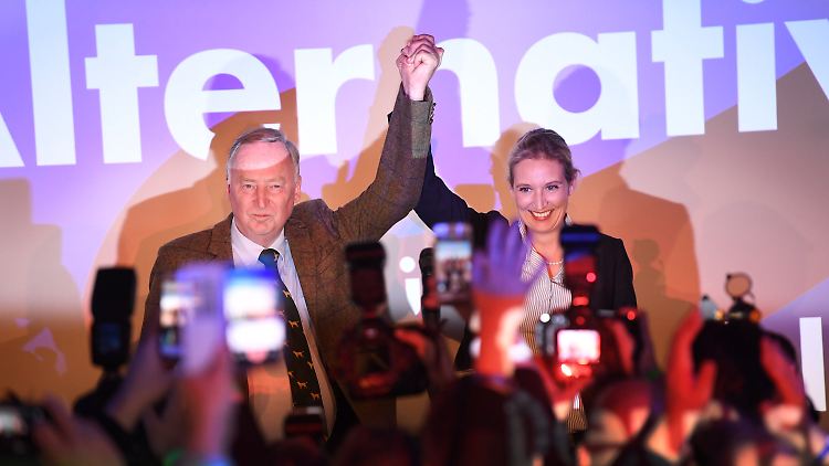 Das ungleiche Duo Alexander Gauland und Alice Weidel haben aus Sicht der AfD einen sehr erfolgreichen Wahlkampf gemacht.