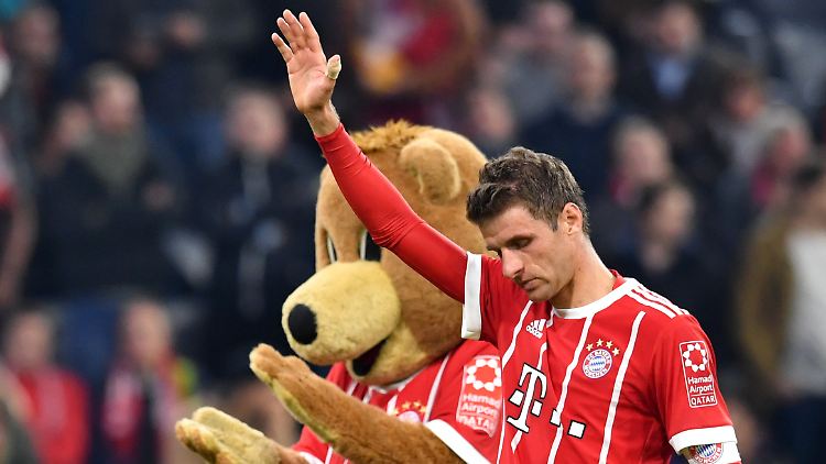 Teambuilding: Thomas Müller und Berni.