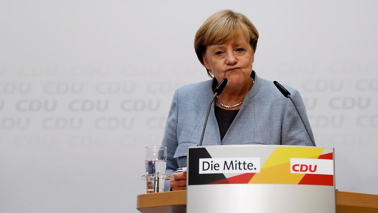 Angela Merkel äußert sich nach dem Wahldebakel der Union.