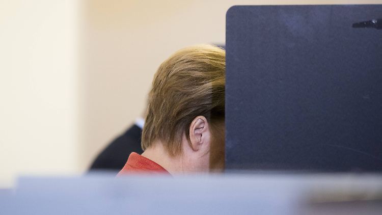 Angela Merkel bei der Wahl. Sie hat vermutlich die CDU gewählt.