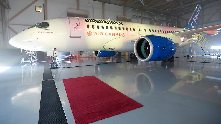 Die Strafzölle sollen zunächst für zwei Mittelstreckenmodelle von Bombardier gelten.