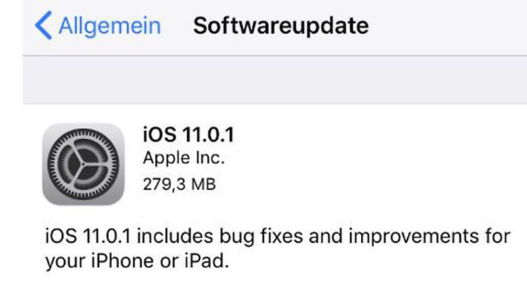 iOS 11.01 beseitigt ein ärgerliches E-Mail-Problem.
