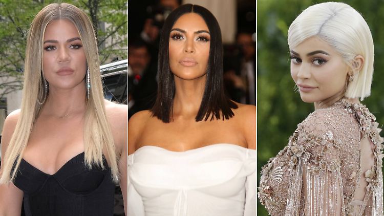 Sind sie wirklich alle schwanger? Khloé Kardashian, Kim Kardashian und Kylie Jenner (v.l.n.r.).