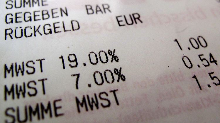 In Deutschland beträgt die Mehrwertsteuer sieben oder 19 Prozent.