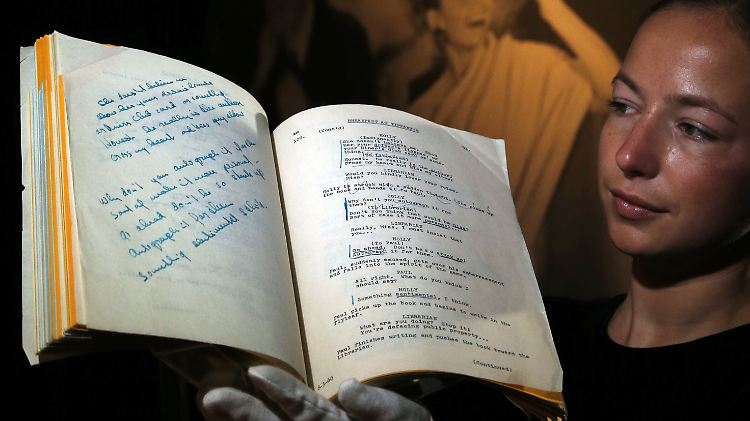Hepburns persönliches Drehbuch zu "Breakfast at Tiffany's".