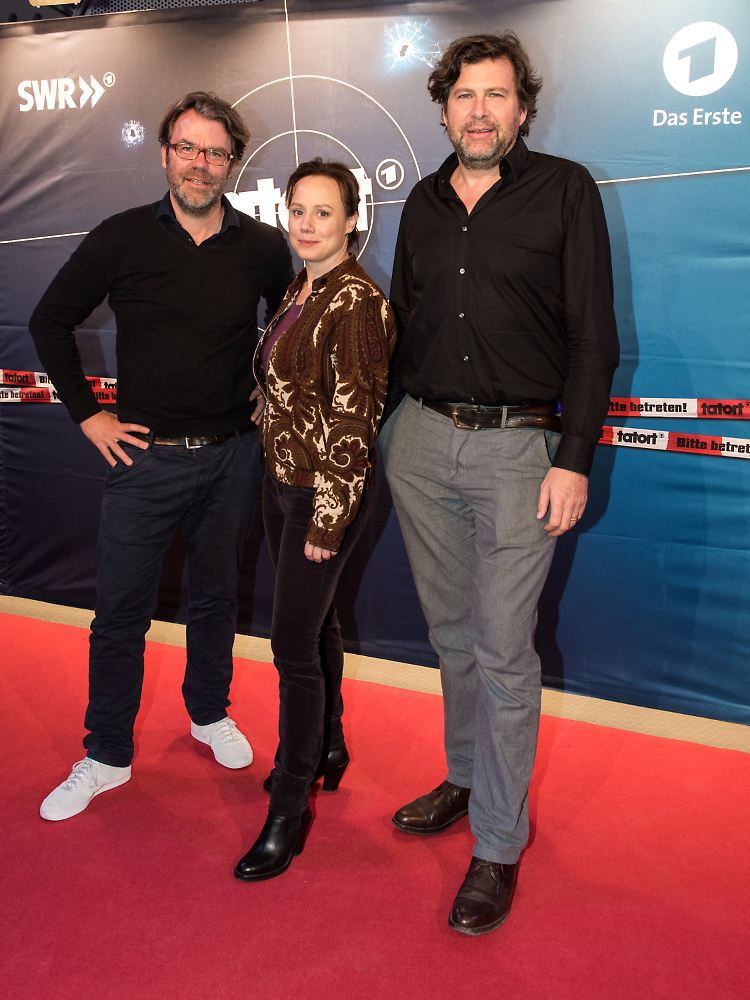 Gutes Team: Regisseur Robert Thalheim und die "Tatort"-Fernsehkommissare Eva Löbau und Hans-Jochen Wagner.