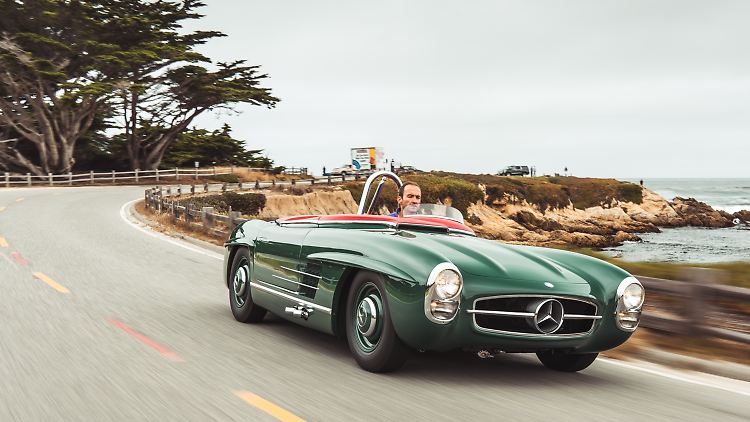 Zwar kein Original, aber dennoch eindrucksvoll: Nachbau des Mercedes 300 SL des US-Rennfahrers Paul O’Shea.