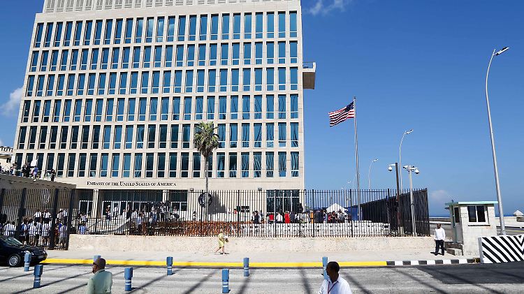 Die US-Botschaft in Havanna zählt nur noch wenige Mitarbeiter.