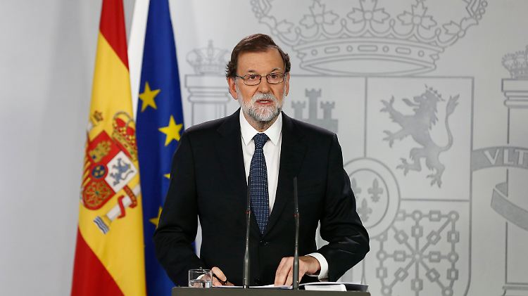 "Heute hat es kein Referendum für eine Selbstbestimmung in Katalonien gegeben": Mariano Rajoy.