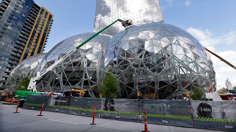 In Seattle hat Amazon sein Hauptquartier jüngst mit futuristischer Architektur erweitert.
