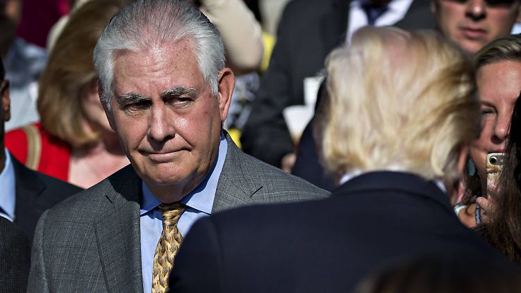 Probelmatisches Verhältnis: Rex Tillerson und Donald Trump.