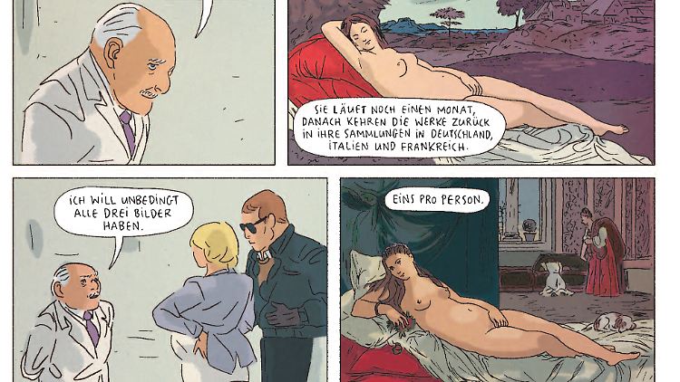 Drei Gemälde fordert der Mafiapate, darunter die "Olympia" von Manet - so heißt auch der Comic.
