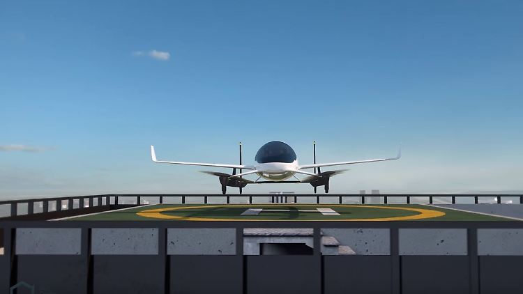 Computergesteuerter Flug von Hochhausdach zu Hochhausdach (Grafik): Aurora Flight Science soll künftig für Boeing Taxidrohnen bauen.