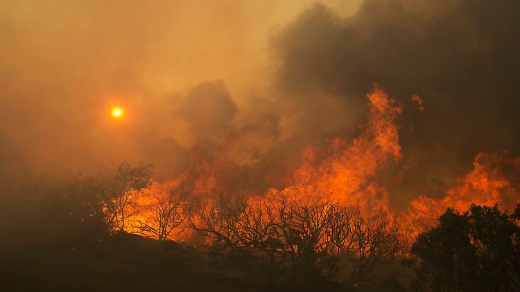 Brand in der Nähe von Napa.