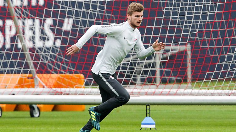 Beweisfoto: Timo Werner trainiert.