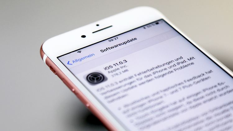 Die Aktualisierung auf iOS 11.0.3 behebt Probleme beim iPhone 7, 7 Plus und 6s.