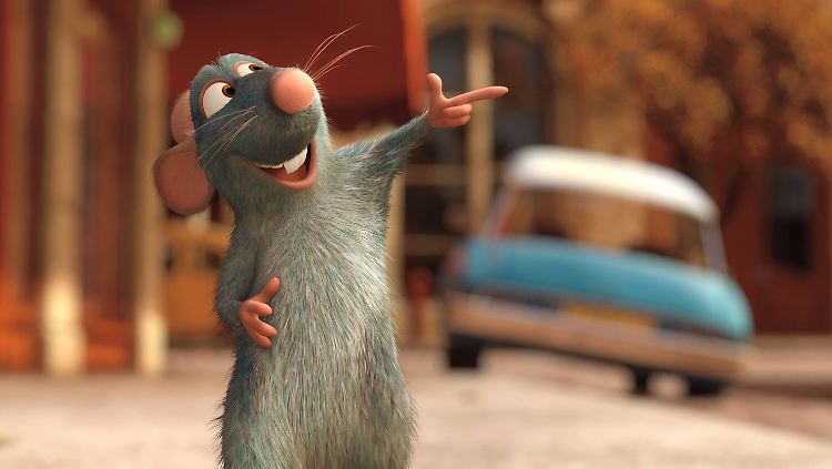 Im Animationsfilm "Ratatouille" von 2007 ist die Stadtratte ein Gourmet. Stadtmäuse hingegen lieben Fast Food.
