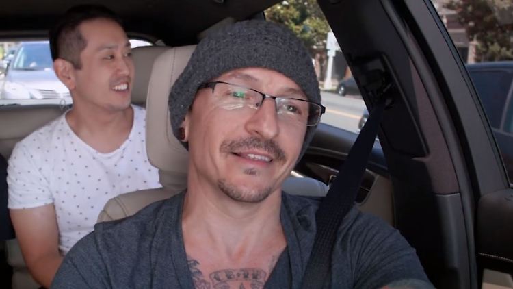 Beim "Carpool Karaoke" schien er extrem seinen Spaß zu haben: Chester Bennington.