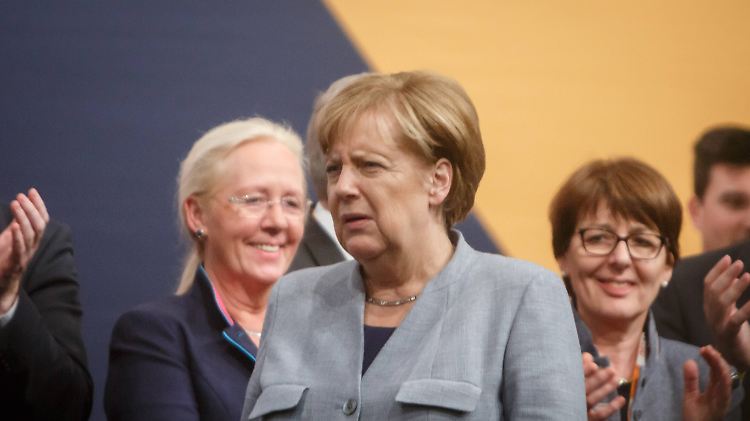 Angela Merkel bei einem Wahlkampftermin in Osnabrück.
