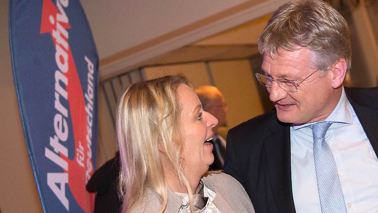 Bundeschef Jörg Meuthen wertete das Ergebnis als Erfolg - in bisherigen Landtag war die AfD nicht vertreten.