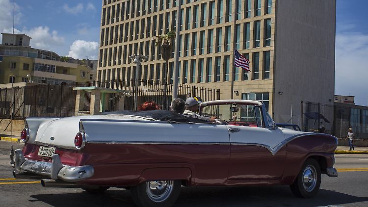 Die US-Botschaft in Havanna.