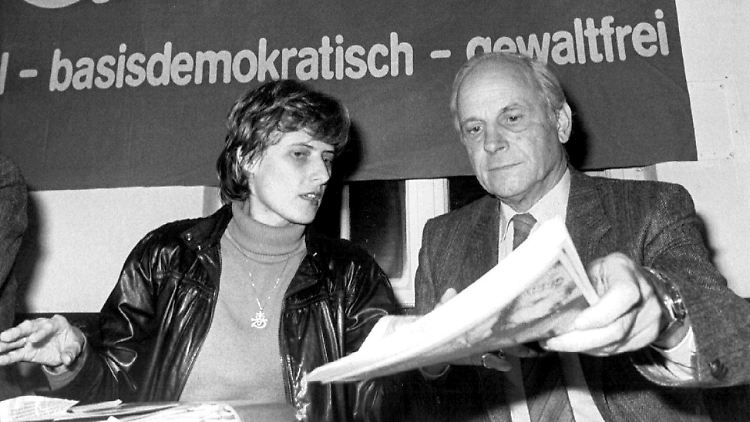 Petra Kelly und Gert Bastian gehörten zur ersten Grünen-Fraktion im Bundestag