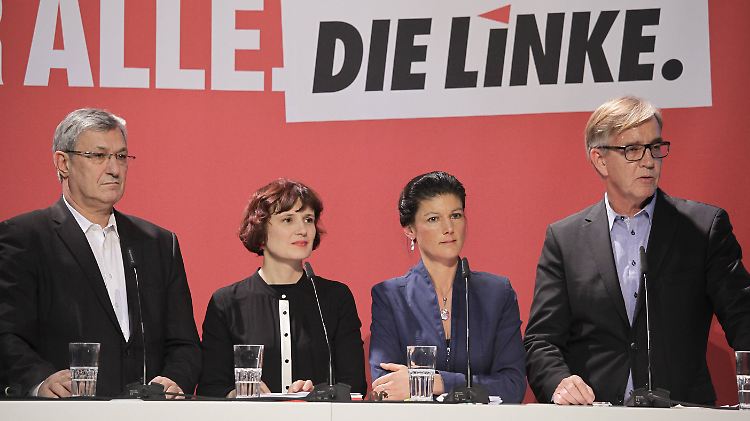 Auch in der neuen Legislaturperiode bleibt die Rollenverteilung gleich: Bernd Riexinger (v.l.) und Katja Kipping bleiben Parteichefs, Sahra Wagenknecht und Dietmar Bartsch Fraktionsvorsitzende.