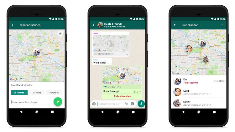 In Whatsapp kann man Chat-Partnern jetzt seinen Standortverlauf in Echtzeit anzeigen lassen.