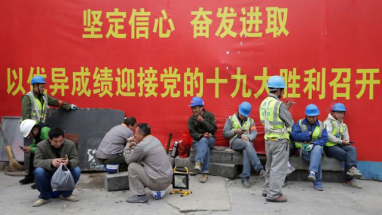 Gerade Chinas Baubranche profitiert von staatlichen Krediten.