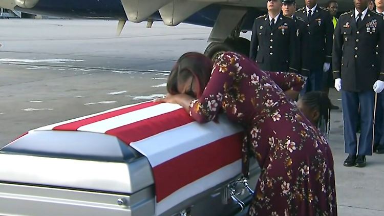 Witwe Myeshia Johnson ist Mutter von zwei Kindern und im sechsten Monat schwanger.