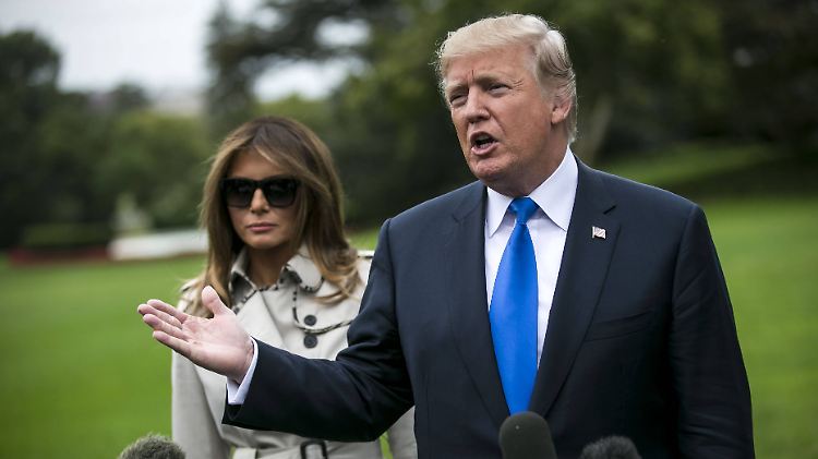 Donald Trump mit Ehefrau Melania - der echten.
