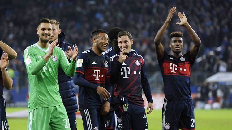 Gingen am Ende trotz aller Unstimmigkeiten als Sieger vom Platz: die Bayern