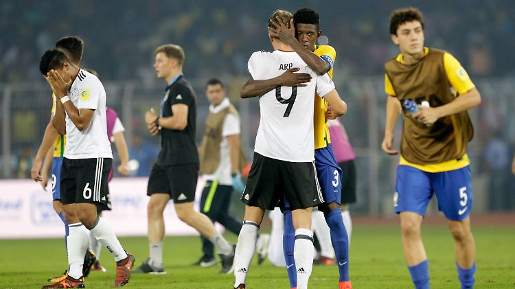 Trost statt Titel: Die deutschen U17-Fußballer sind im WM-Viertelfinale gegen Brasilien gescheitert.