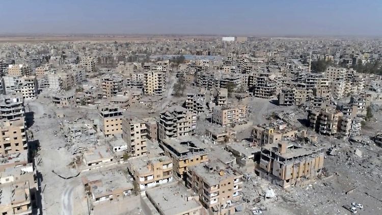 Eine Stadt in Schutt und Asche: Der IS hatte Rakka im Januar 2014 erobert.