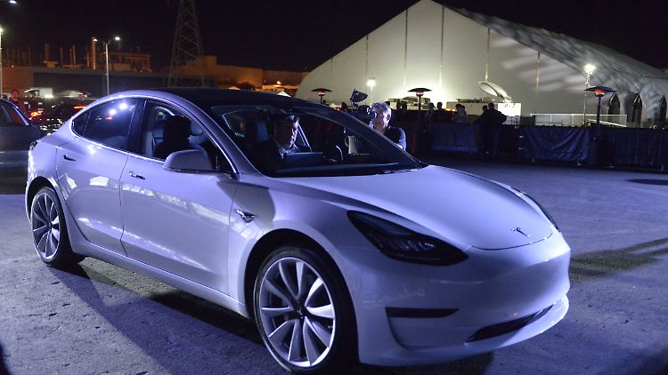 Made in Kalifornien: Ein Tesla Model 3.