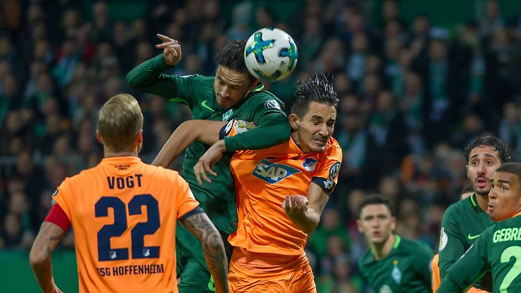Werder Bremen musste schwer kämpfen gegen 1899 Hoffenheim, damit die famose Pokal-Heimserie hielt. Aber sie hielt.