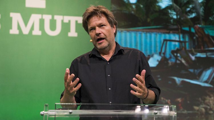 Schleswig-Holsteins Umweltminister Robert Habeck verweist auf die Voraussetzungen zu einer Koalition.