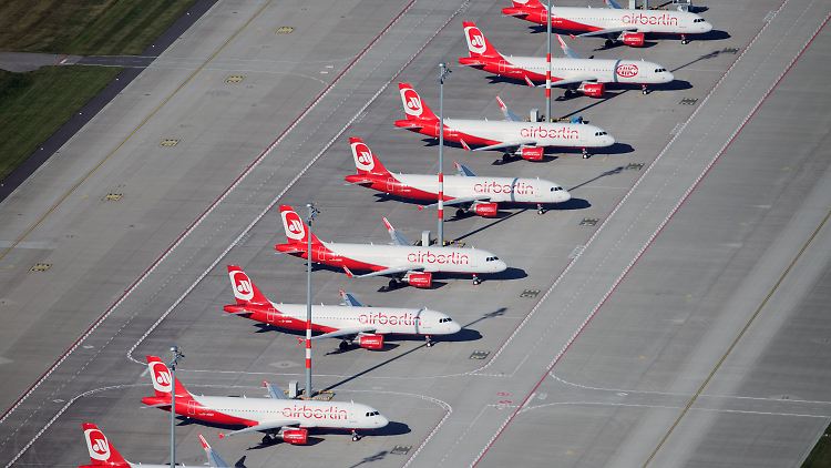 Air Berlin am Boden.
