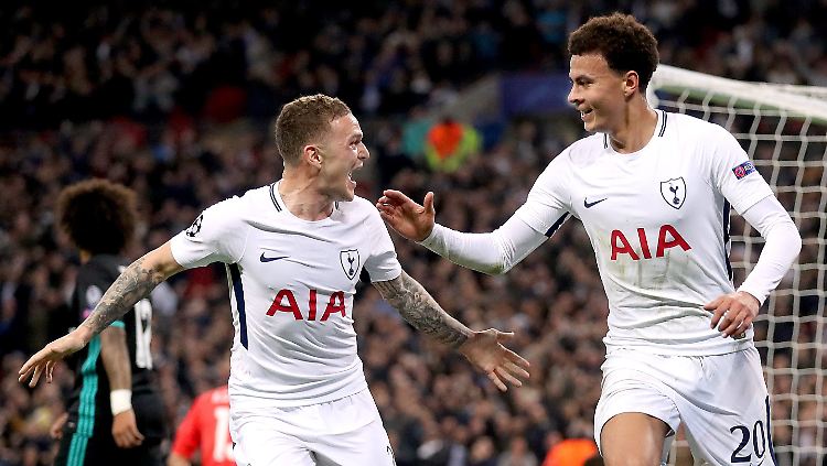 Das ist Tottenham: Dele Alli, rechts, jubelt mit dem Kollegen Christian Eriksen.