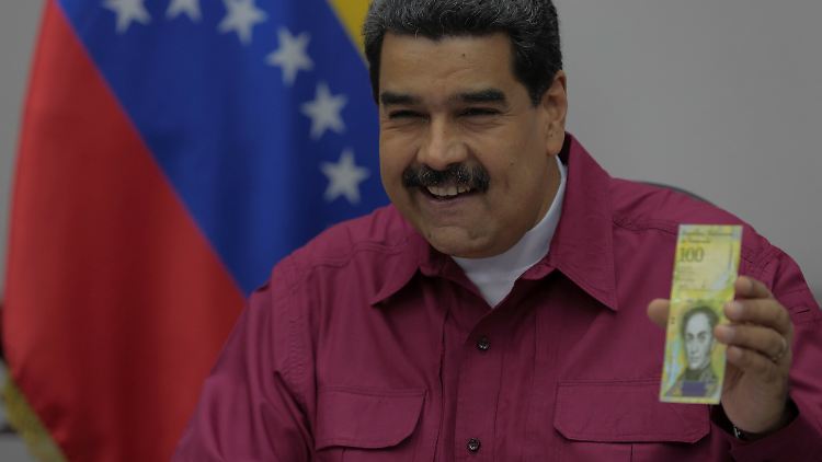 Nicolás Maduro kann trotz der Hyperinflation noch lachen.