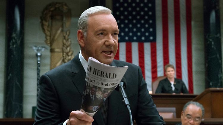 Kevin Spacey in seiner Paraderolle als Frank Underwood in "House of Cards".