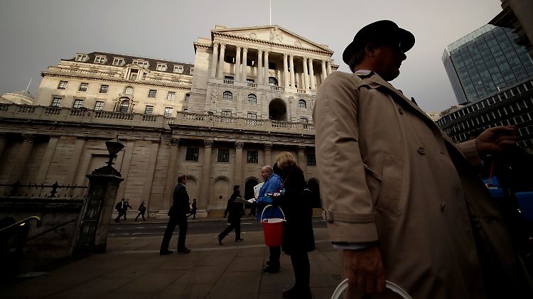 Das Gebäude der Bank of England in London.