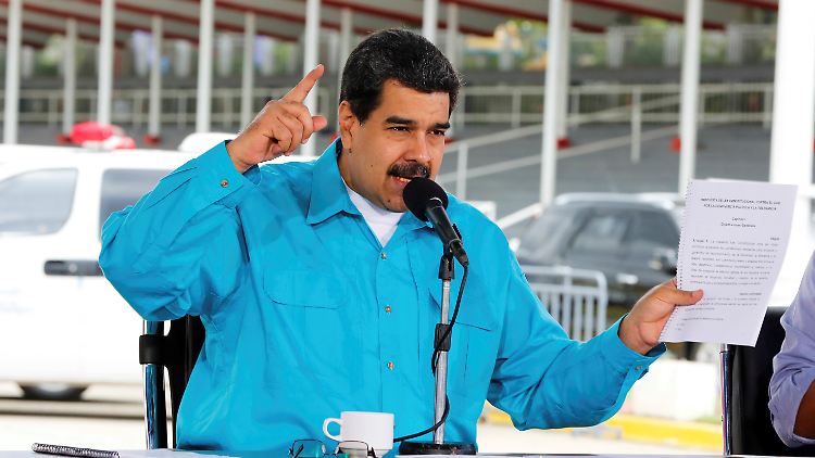Präsident Maduro nimmt die Wirtschaftssanktionen der USA als "finanzielle Schikanierung" wahr. 