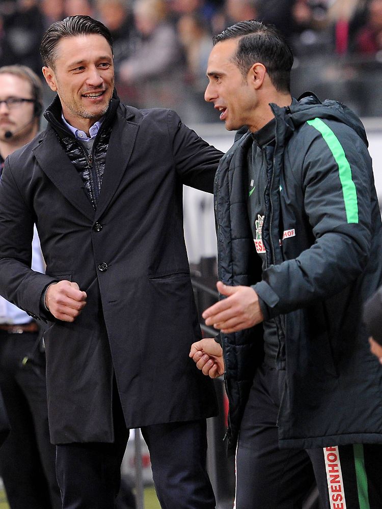 Niko Kovac (l.) fühlt mit dem bei Werder Bremen entlassenen Alexander Nouri.
