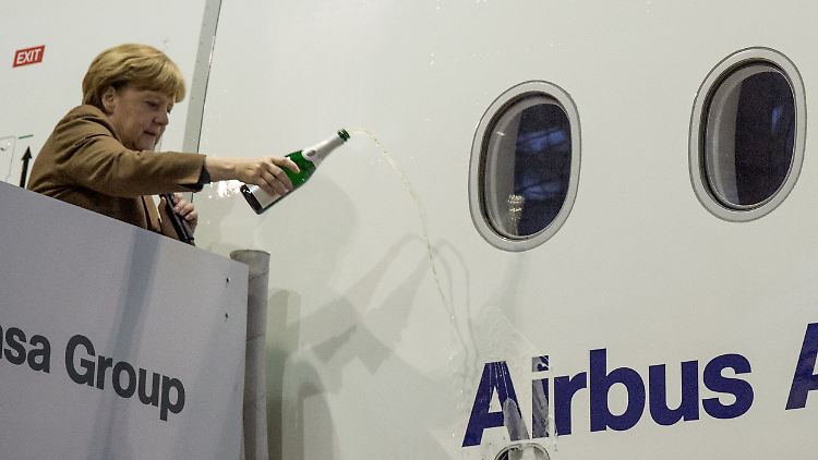 Läuft: Merkel will an der Unternehmensführung von Airbus derzeit nichts ändern.