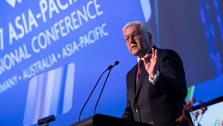 Frank-Walter Steinmeier äußerte sich in Australien zum internationalen Handel.
